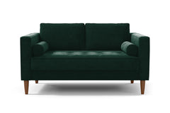Delilah Apartment Size Sofa :: Leg Finish: Pecan / Size: Apartment Size - 74&quot;w