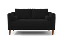 Delilah Apartment Size Sofa :: Leg Finish: Pecan / Size: Apartment Size - 74&quot;w