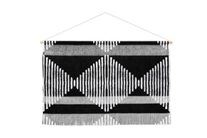 Diamond Stripe Geometric Wall Hanging by Becky Bailey
