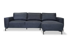 Harlow 2pc Leather Sectional Sofa :: Configuration: RAF - Chaise on the Right