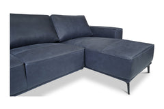 Harlow 2pc Leather Sectional Sofa :: Configuration: RAF - Chaise on the Right