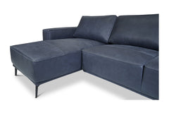 Harlow 2pc Leather Sectional Sofa :: Configuration: LAF - Chaise on the Left