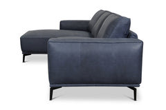 Harlow 2pc Leather Sectional Sofa :: Configuration: LAF - Chaise on the Left