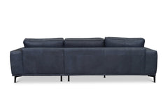 Harlow 2pc Leather Sectional Sofa :: Configuration: RAF - Chaise on the Right