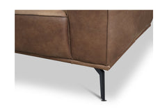 Harlow 2pc Leather Sectional Sofa :: Configuration: LAF - Chaise on the Left