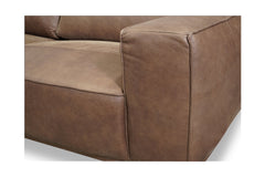 Harlow 2pc Leather Sectional Sofa :: Configuration: LAF - Chaise on the Left