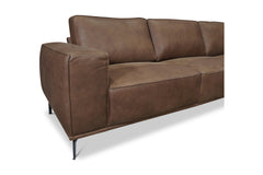 Harlow 2pc Leather Sectional Sofa :: Configuration: RAF - Chaise on the Right