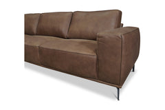 Harlow 2pc Leather Sectional Sofa :: Configuration: LAF - Chaise on the Left