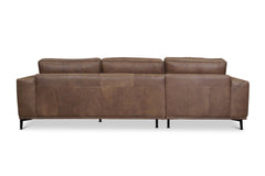 Harlow 2pc Leather Sectional Sofa :: Configuration: LAF - Chaise on the Left