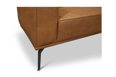 Harlow 2pc Leather Sectional Sofa :: Configuration: RAF - Chaise on the Right