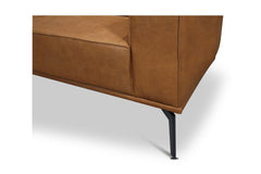 Harlow 2pc Leather Sectional Sofa :: Configuration: LAF - Chaise on the Left