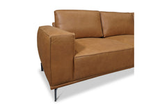 Harlow 2pc Leather Sectional Sofa :: Configuration: RAF - Chaise on the Right