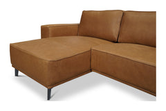 Harlow 2pc Leather Sectional Sofa :: Configuration: LAF - Chaise on the Left