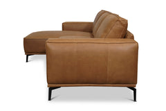 Harlow 2pc Leather Sectional Sofa :: Configuration: LAF - Chaise on the Left