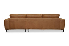 Harlow 2pc Leather Sectional Sofa :: Configuration: RAF - Chaise on the Right
