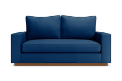 Harper Twin Size Sleeper Sofa :: Leg Finish: Pecan / Sleeper Option: Memory Foam Mattress