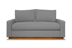Harper Twin Size Sleeper Sofa :: Leg Finish: Pecan / Sleeper Option: Memory Foam Mattress