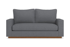 Harper Twin Size Sleeper Sofa :: Leg Finish: Pecan / Sleeper Option: Memory Foam Mattress