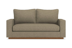 Harper Twin Size Sleeper Sofa :: Leg Finish: Pecan / Sleeper Option: Deluxe Innerspring Mattress