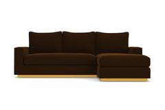 Harper Reversible Chaise Sleeper Sofa :: Leg Finish: Natural / Sleeper Option: Memory Foam Mattress