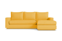 Harper Reversible Chaise Sleeper Sofa :: Leg Finish: Natural / Sleeper Option: Deluxe Innerspring Mattress