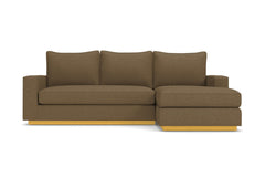 Harper Reversible Chaise Sleeper Sofa :: Leg Finish: Natural / Sleeper Option: Memory Foam Mattress