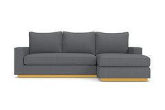 Harper Reversible Chaise Sleeper Sofa :: Leg Finish: Natural / Sleeper Option: Memory Foam Mattress