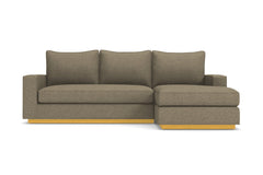 Harper Reversible Chaise Sleeper Sofa :: Leg Finish: Natural / Sleeper Option: Memory Foam Mattress