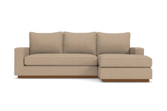 Harper Reversible Chaise Sleeper Sofa :: Leg Finish: Pecan / Sleeper Option: Deluxe Innerspring Mattress
