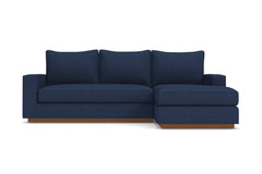 Harper Reversible Chaise Sleeper Sofa :: Leg Finish: Pecan / Sleeper Option: Memory Foam Mattress