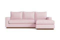 Harper Reversible Chaise Sleeper Sofa :: Leg Finish: Pecan / Sleeper Option: Deluxe Innerspring Mattress