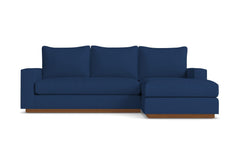 Harper Reversible Chaise Sleeper Sofa :: Leg Finish: Pecan / Sleeper Option: Deluxe Innerspring Mattress