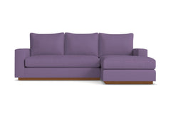 Harper Reversible Chaise Sleeper Sofa :: Leg Finish: Pecan / Sleeper Option: Memory Foam Mattress