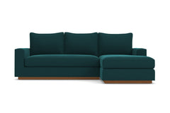 Harper Reversible Chaise Sleeper Sofa :: Leg Finish: Pecan / Sleeper Option: Memory Foam Mattress