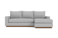 Harper Reversible Chaise Sleeper Sofa :: Leg Finish: Pecan / Sleeper Option: Deluxe Innerspring Mattress