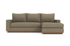 Harper Reversible Chaise Sleeper Sofa :: Leg Finish: Pecan / Sleeper Option: Deluxe Innerspring Mattress