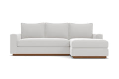 Harper Reversible Chaise Sleeper Sofa :: Leg Finish: Pecan / Sleeper Option: Memory Foam Mattress