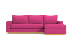 Harper Reversible Chaise Sleeper Sofa :: Leg Finish: Natural / Sleeper Option: Memory Foam Mattress