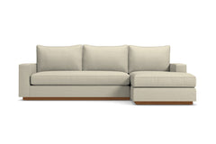 Harper Reversible Chaise Sleeper Sofa :: Leg Finish: Pecan / Sleeper Option: Memory Foam Mattress