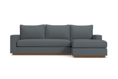Harper Reversible Chaise Sleeper Sofa :: Leg Finish: Pecan / Sleeper Option: Memory Foam Mattress