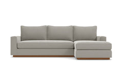 Harper Reversible Chaise Sleeper Sofa :: Leg Finish: Pecan / Sleeper Option: Deluxe Innerspring Mattress