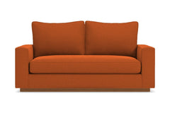 Harper Twin Size Sleeper Sofa :: Leg Finish: Pecan / Sleeper Option: Memory Foam Mattress