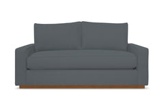 Harper Twin Size Sleeper Sofa :: Leg Finish: Pecan / Sleeper Option: Memory Foam Mattress