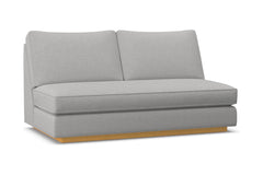 Harper Armless Apartment Size Sofa w/ Benchseat :: Leg Finish: Natural