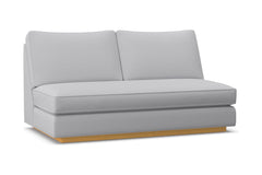 Harper Armless Apartment Size Sofa w/ Benchseat :: Leg Finish: Natural
