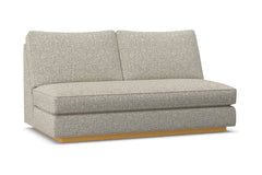 Harper Armless Apartment Size Sofa w/ Benchseat :: Leg Finish: Natural
