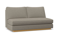 Harper Armless Apartment Size Sofa w/ Benchseat :: Leg Finish: Natural