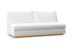 Harper Armless Sofa w/ Benchseat :: Leg Finish: Natural