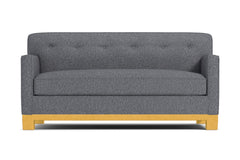Harrison Ave Apartment Size Sleeper Sofa :: Leg Finish: Natural / Sleeper Option: Deluxe Innerspring Mattress