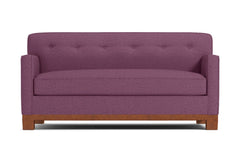 Harrison Ave Twin Size Sleeper Sofa :: Leg Finish: Pecan / Sleeper Option: Memory Foam Mattress